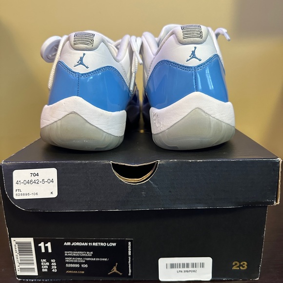 Used Jordan 11 Low Retro UNC - Picture 5 of 7